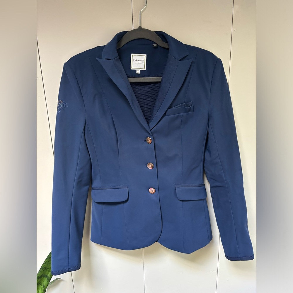 Samshield Blue and Rose Gold Competition Jacket